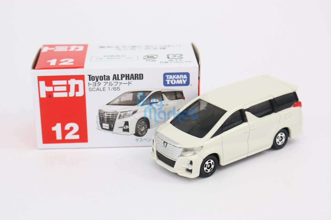 New Takara Tomy Tomica #12 Toyota Alphard Yellow Sca. 1/65 Diecast Toy Car Japan