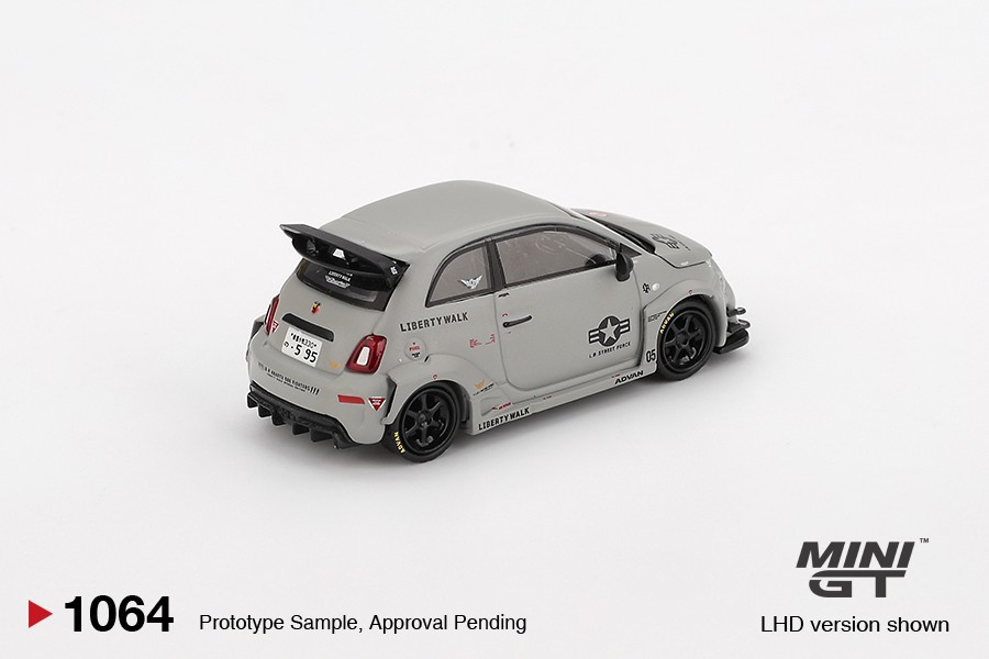 MINI GT #1064 Abarth 595 LB-WORKS x Abas Works Fighters Die-cast Car