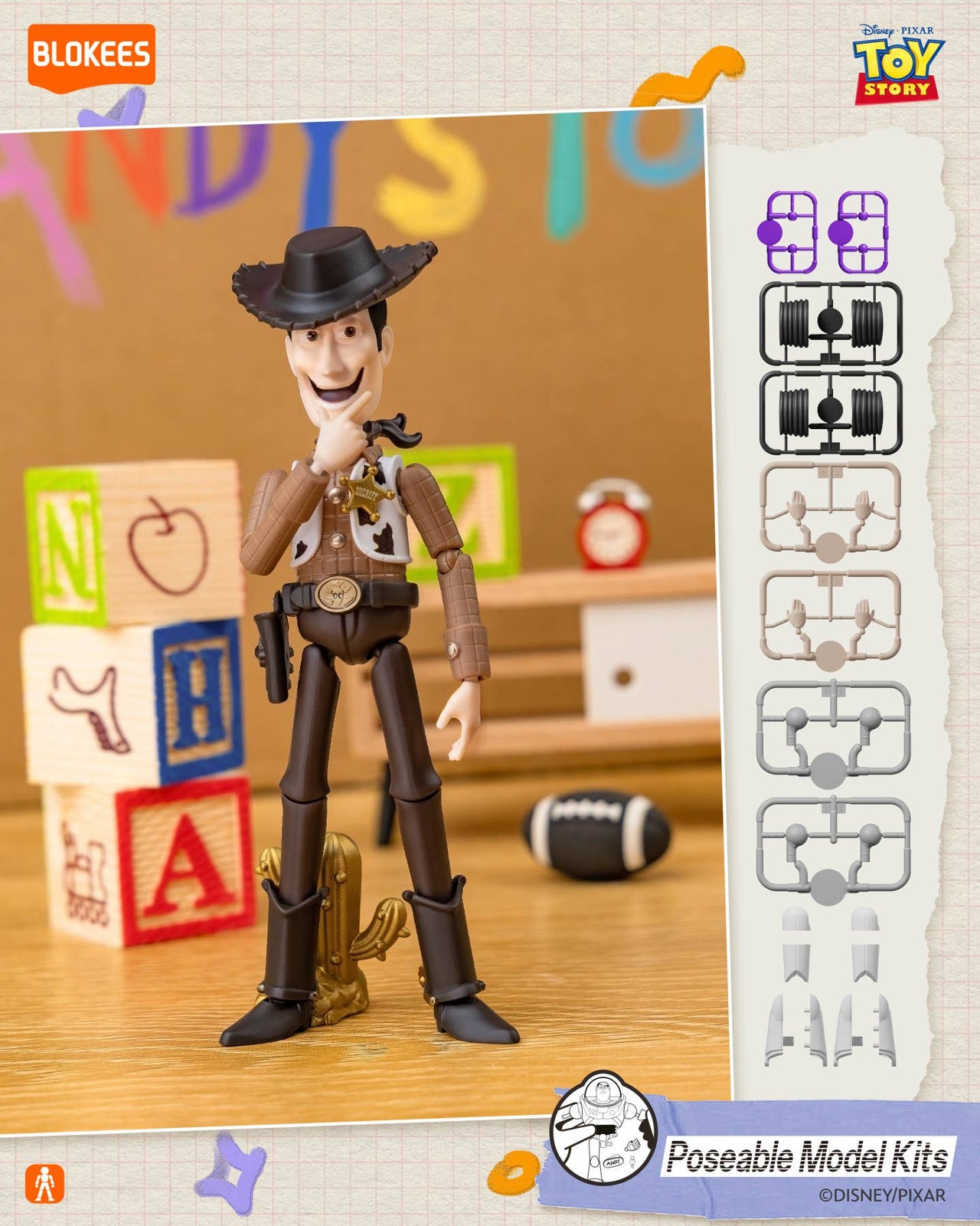 Blokees Model Kits - Toy Story Elite Version EV01 1Box Set of 6pcs