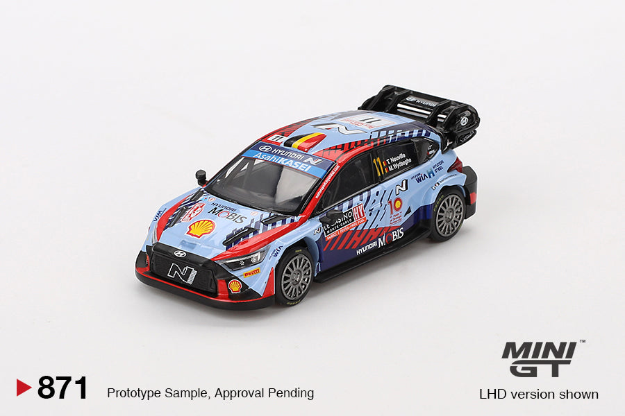 Mini GT #871 Hyundai i20 N Rally1 Hybrid #11 2024 Rallye Monte-Carlo
