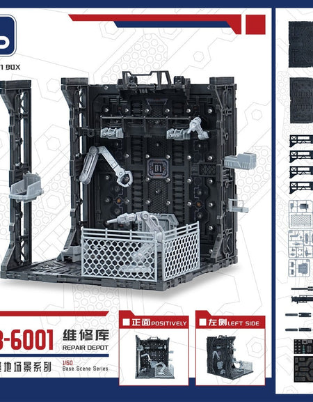 SCENE IN BOX SIB-6001 Maintenance Bay Diorama for Action Figures