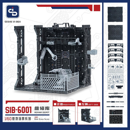 SCENE IN BOX SIB-6001 Maintenance Bay Diorama for Action Figures