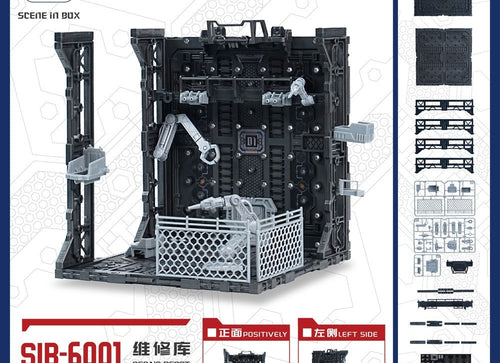 Load image into Gallery viewer, SCENE IN BOX SIB-6001 Maintenance Bay Diorama for Action Figures
