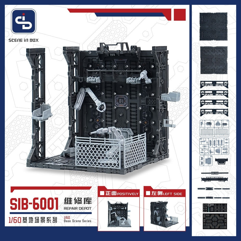 SCENE IN BOX SIB-6001 Maintenance Bay Diorama for Action Figures