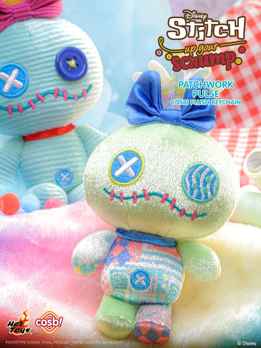 Hot Toys Disney Stitch Up Your Scrump Cosbi Plush Keychain Collection (Full set)