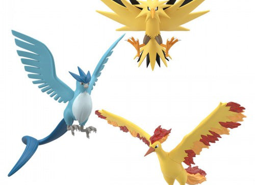 Load image into Gallery viewer, Bandai Pokemon Scale World Kanto Region Moltres &amp; Zapdos &amp; Articuno Figure
