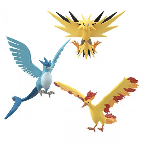 Bandai Pokemon Scale World Kanto Region Moltres & Zapdos & Articuno Figure
