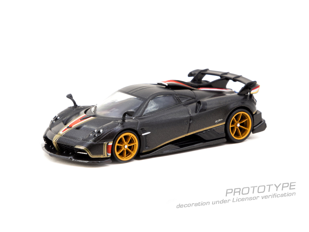 Tarmac Works 1/64 Pagani Imola Matt Black Carbon Fiber Model Car