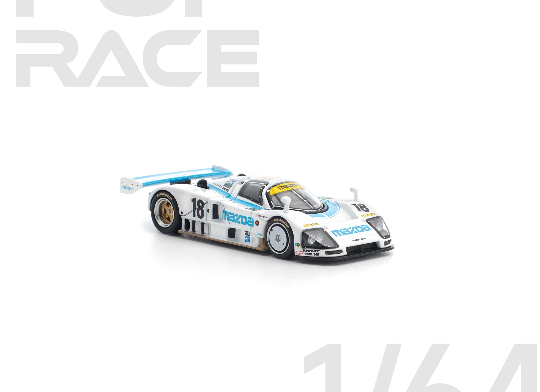 (Pre-order) POP RACE 1/64 MAZDA 787B 1991 LE MANS 24HRS #18 Diecast #PR640446