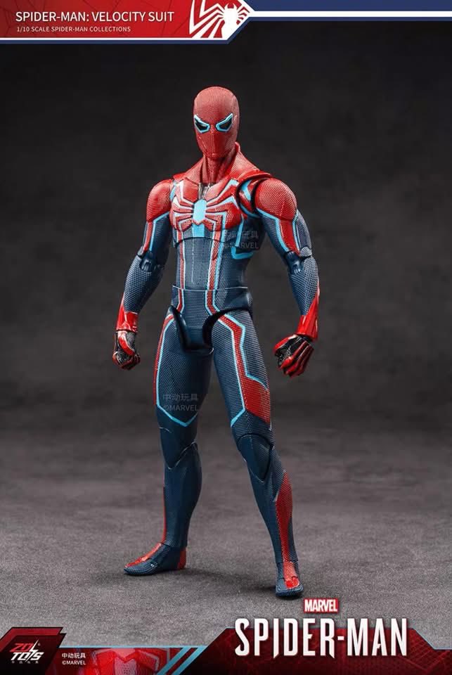 ZD Toys Marvel Avengers 1/10 Spider-Man Velocity Suit Action Figure Set
