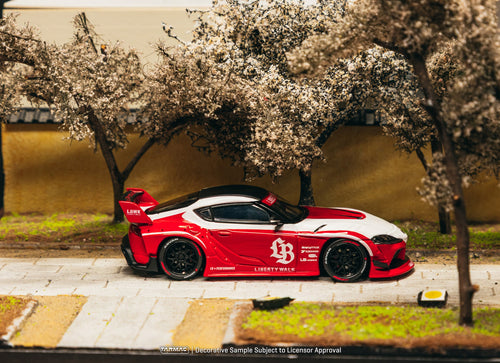 Load image into Gallery viewer, (Pre-order) Tarmac Works 1/64 LB-WORKS TOYOTA SUPRA (A90) Red Diecast Model
