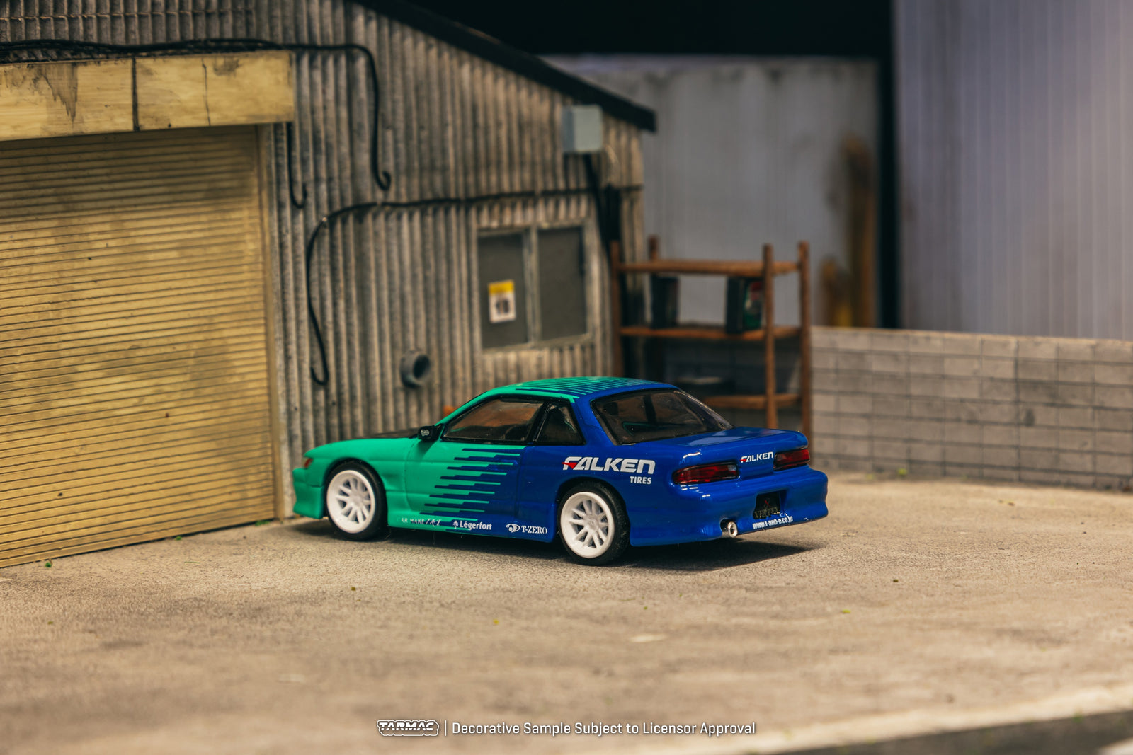 Tarmac Works 1/64 VERTEX Nissan Silvia (S13) Falken Model Car