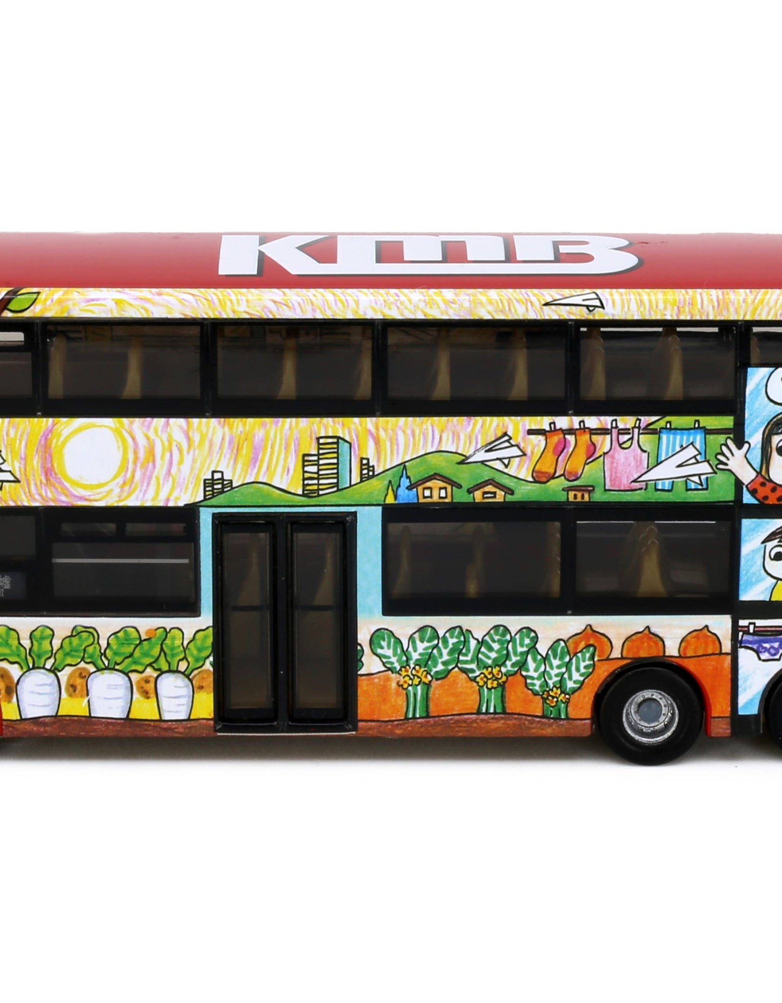 Tiny City Die-cast Model Car - KMB VOLVO B8L MCV 12.8m (70K) Queen's Bus