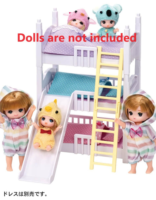 Load image into Gallery viewer, Takara Tomy Licca Chan Doll Accessory - LF-06 Athletic Triple Bunk bed (NO DOLL)
