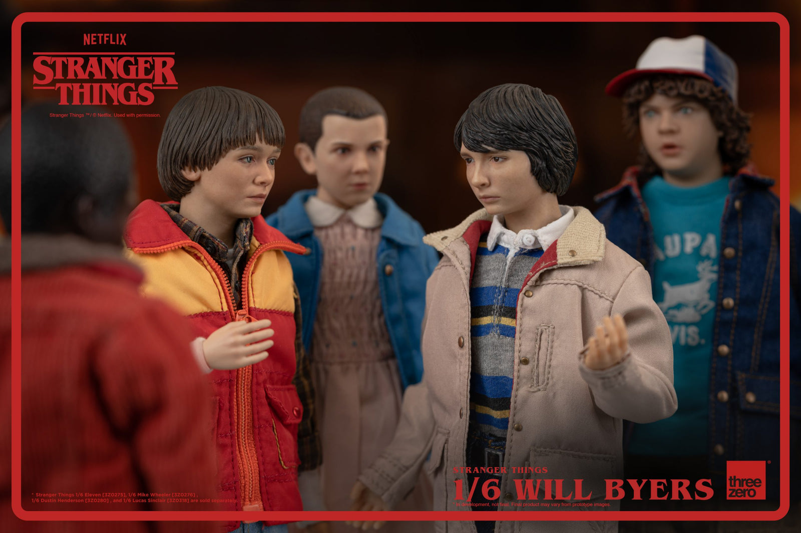 Threezero Stranger Things 1/6 Will Byers Action Figure Set with accessories