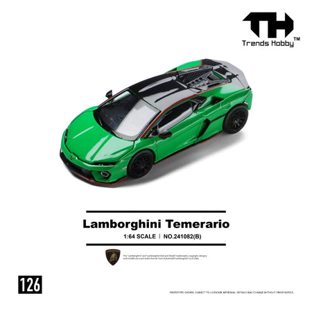 (Pre-order) Trends Hobby 1/64  Diecast Lamborghini Temerario - Green