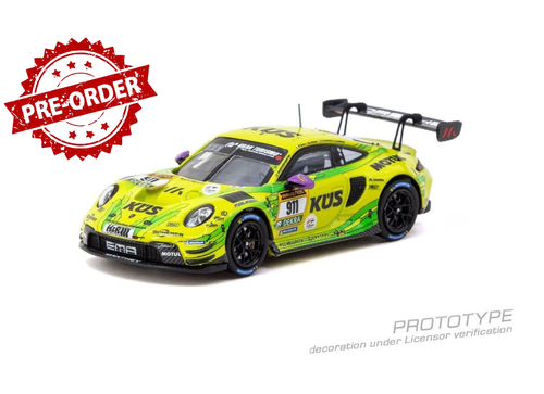 Load image into Gallery viewer, (Pre-order) Tarmac Works 1/64 Porsche 911 GT3 R Nurburgring 24h 2024 Diecast Car
