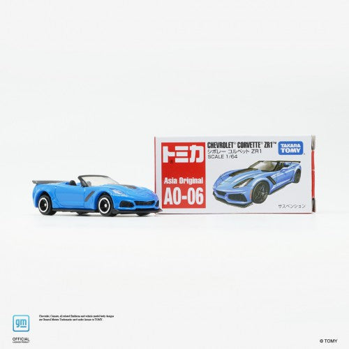 Load image into Gallery viewer, Takara Tomy Tomica AO-06 1:64 Chevrolet Corvette ZR1 (Asia Ver.) Die-cast model
