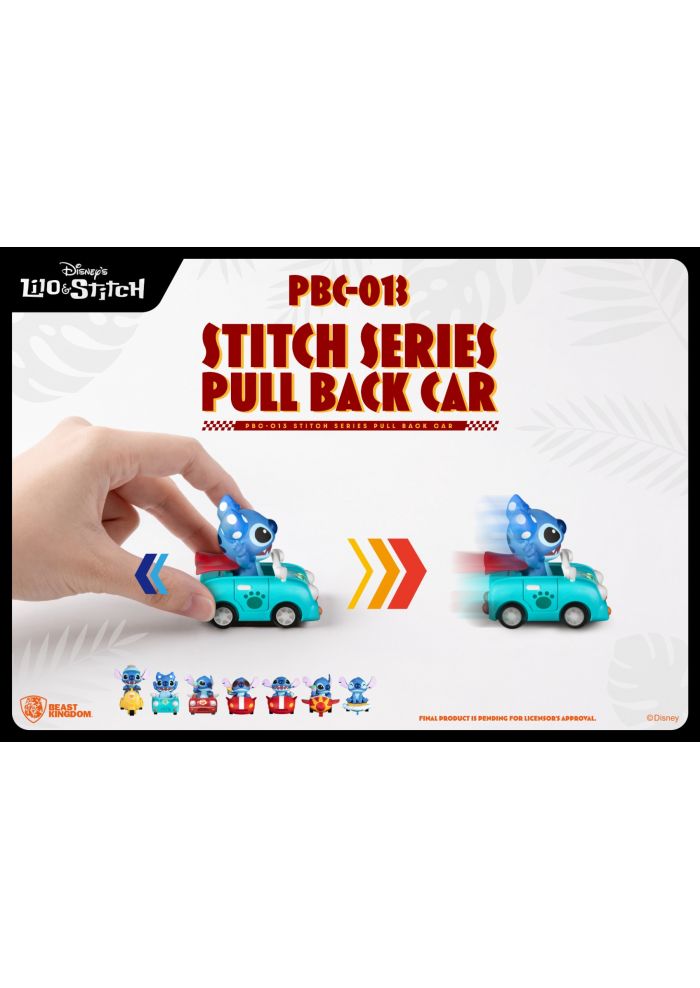 Beast Kingdom PBC-013 Stitch Series Pull Back Car Blind boxset