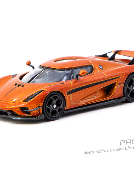 Tarmac Works 1/64 Koenigsegg Regera  Orange Metallic / Black Stripes