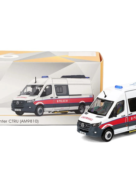 Tiny City Die-cast MERCEDES-BENZ Sprinter W907 Hong Kong Police CTRU (AM9810)