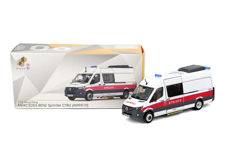 Tiny City Die-cast MERCEDES-BENZ Sprinter W907 Hong Kong Police CTRU (AM9810)