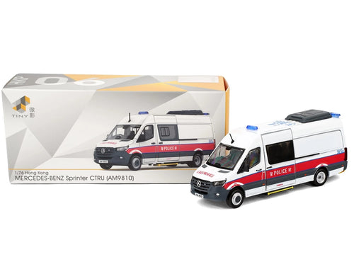 Load image into Gallery viewer, Tiny City Die-cast MERCEDES-BENZ Sprinter W907 Hong Kong Police CTRU (AM9810)

