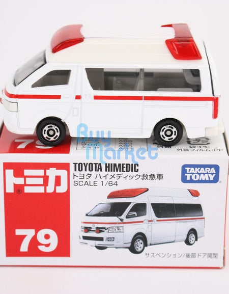 Takara Tomy Tomica #79 Toyota Himedic Ambulance Scale 1/64 Mini Diecast Toys Car
