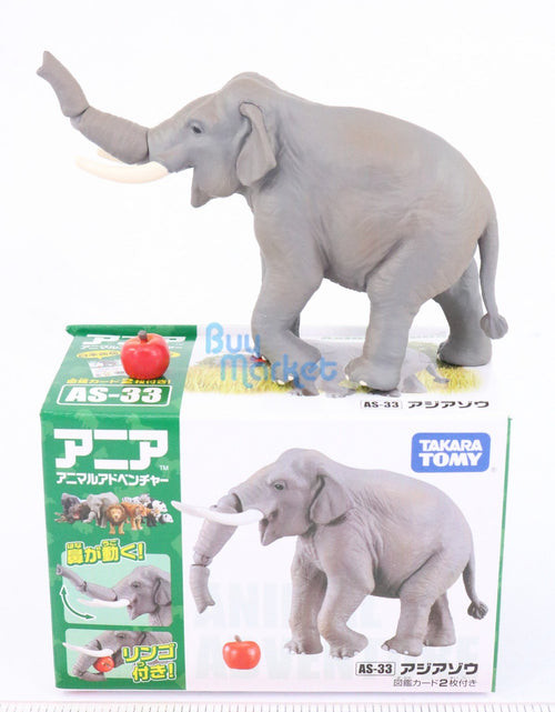 Load image into Gallery viewer, Takara Tomy ANIA Animal Advantage AS-33 Indian Elephant Action figure Model
