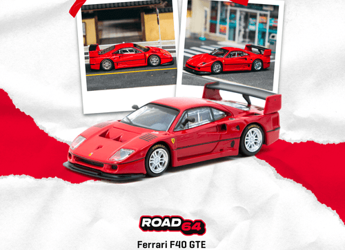 Load image into Gallery viewer, (Pre-order) Tarmac Works 1/64 Ferrari F40 GTE Red Diecast Model Car
