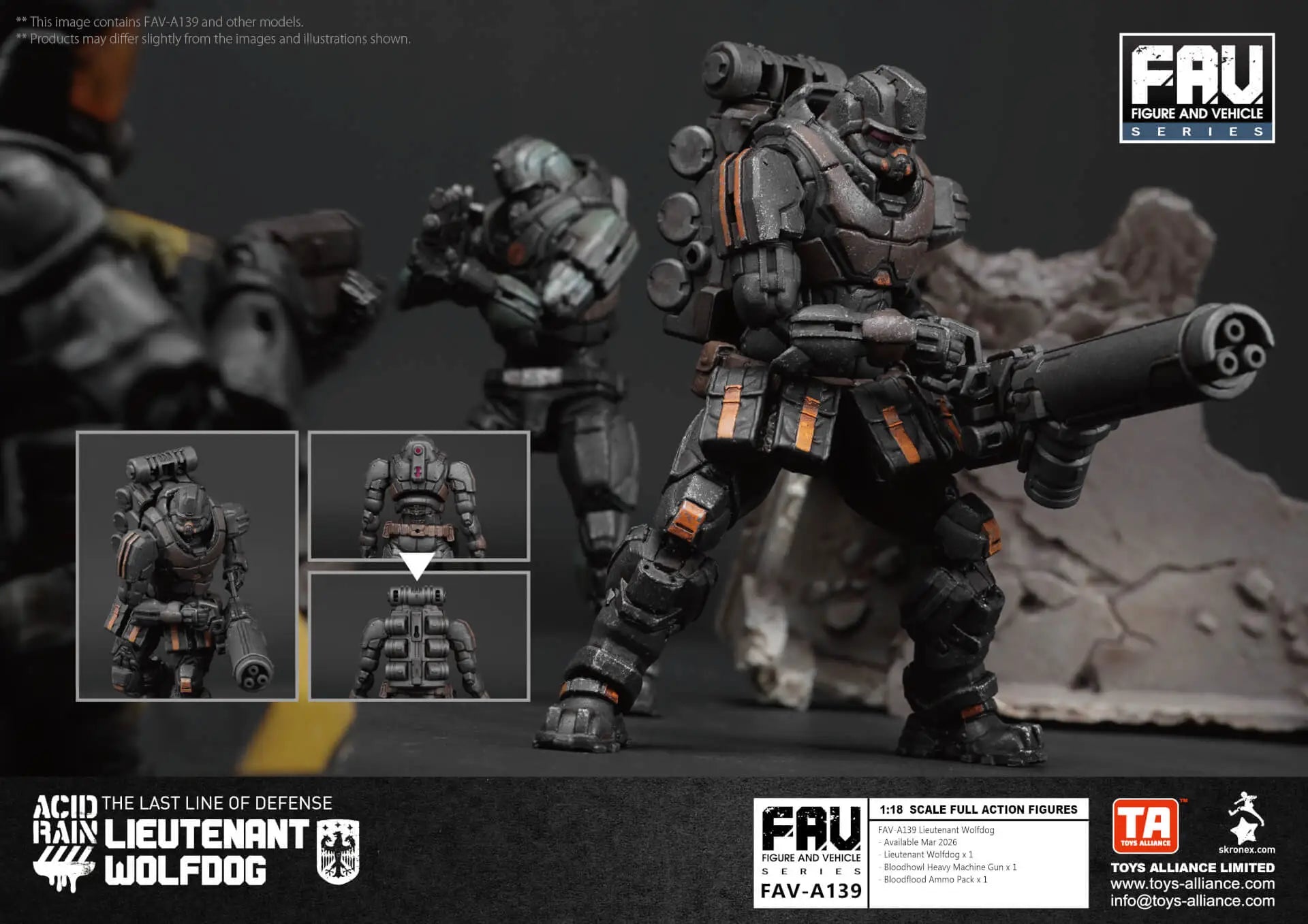 Acid Rain x Toy Alliance FAV-A139 Lieutenant Wolfdog Action Figure Set