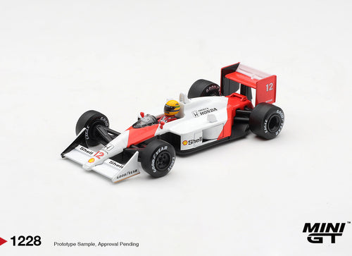 Load image into Gallery viewer, (Pre-Order) Mini GT #1228 McLaren MP4/4 No.12 Ayrton Senna 1988 Canadian Grand
