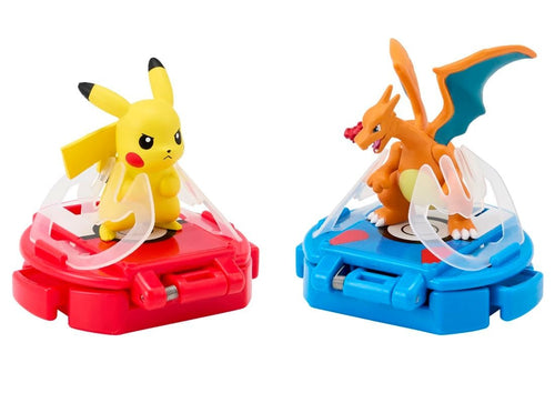 Load image into Gallery viewer, Takara Tomy Moncolle Battle Set Pikachu VS Charmeleon Battle Game Figures
