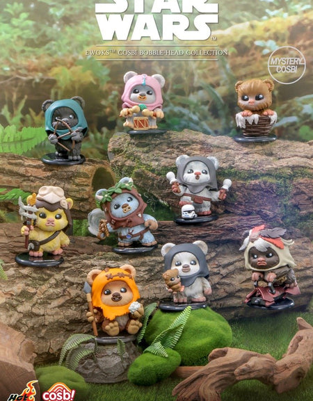 Hot Toys Star Wars Ewoks Cosbi Bobble-Head Collection Figure Set (Set of 8)