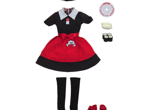 Load image into Gallery viewer, Takara Tomy Licca Chan Clothes Licca LW-12 Sushiro Dress Set (NO DOLL)
