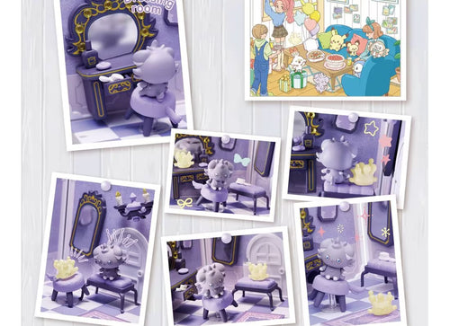 Load image into Gallery viewer, Takara Tomy Pokemon PokePiece House Fashionable Room Espurr &amp; Milcery set
