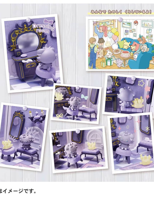 Load image into Gallery viewer, Takara Tomy Pokemon PokePiece House Fashionable Room Espurr &amp; Milcery set
