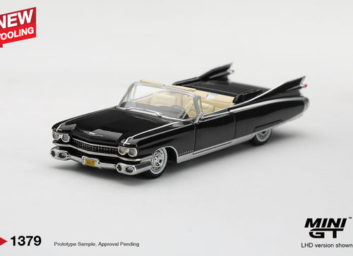 Load image into Gallery viewer, (Pre-order) Mini GT #1379 Cadillac Eldorado Biarritz 1959 Black LHD
