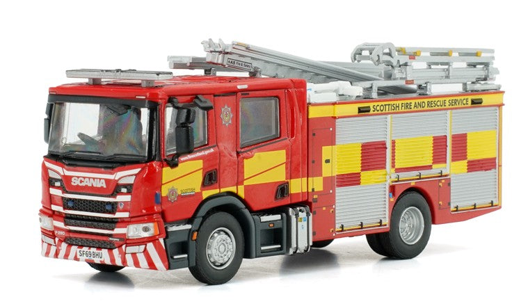 Tiny City UK27 Model Truck Scottish FRS Emergency One Scania Pump Ladder