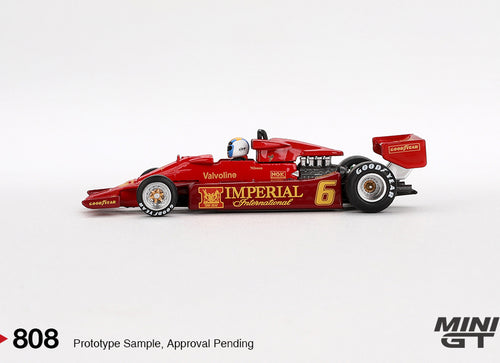 Load image into Gallery viewer, Mini GT #808 1/64 Lotus 78 #6  Gunnar Nilsson 1977 Japanese GP Model

