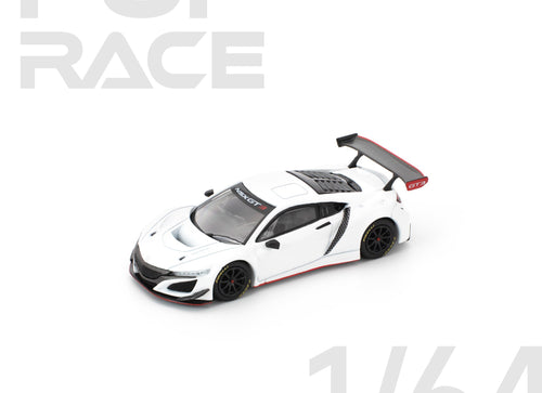 Load image into Gallery viewer, POPRACE 1/64 HONDA NSX GT3 EVO22 - WHITE Diecast Model Car
