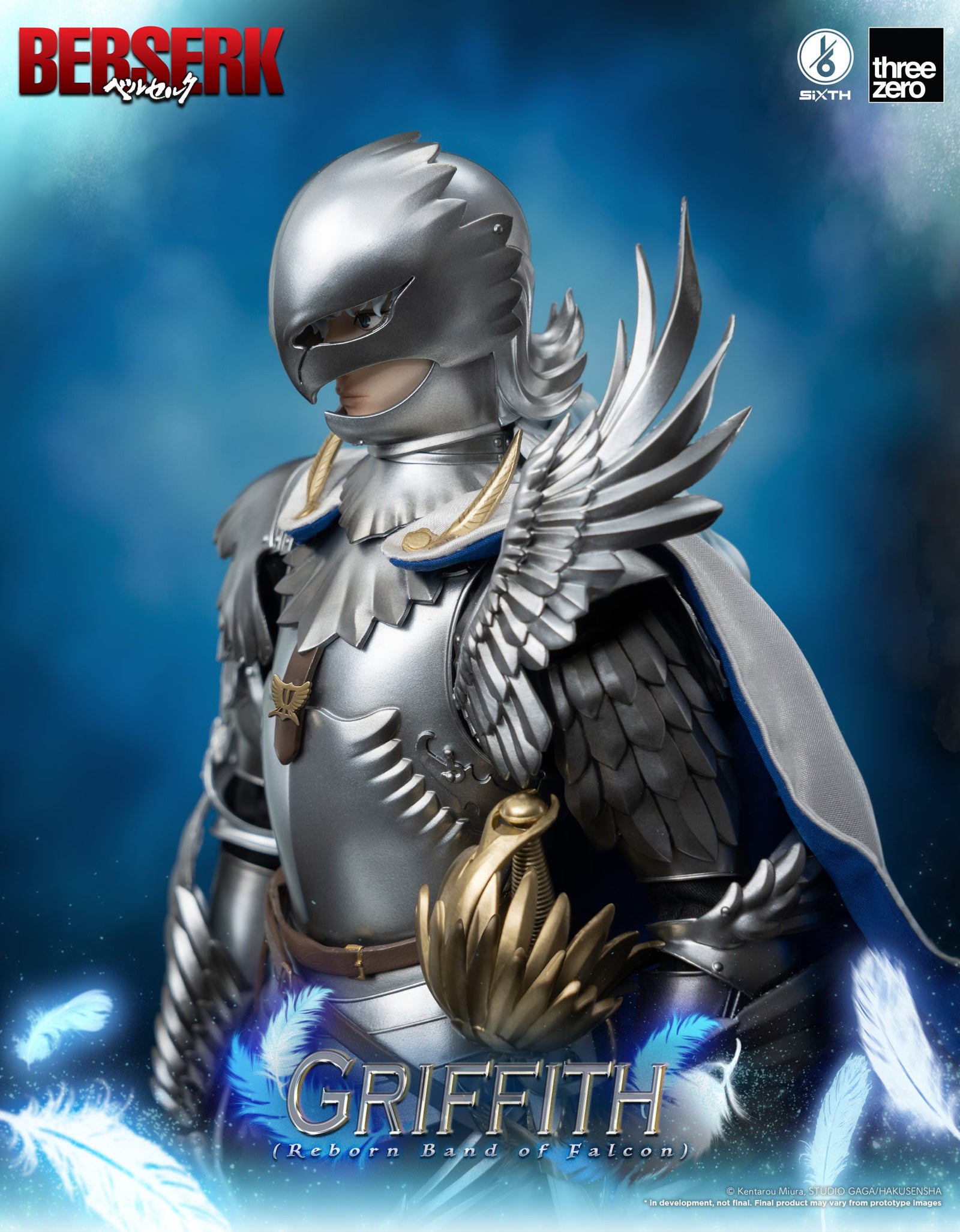 ThreeZero 1:6 BERSERK Griffith (Reborn Band of Falcon) Action Figure