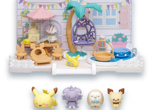 Load image into Gallery viewer, Takara Tomy 	Pokemon PokePeace Let`s Party Garden with figures set
