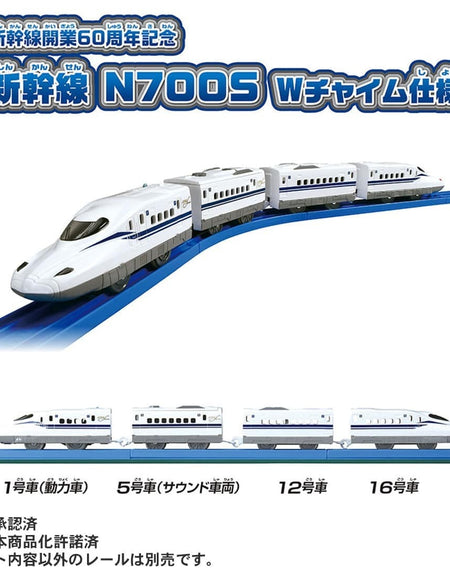 Takara Tomy Plarail Shinkansen N700S W-chime Specification Commemorating 60th