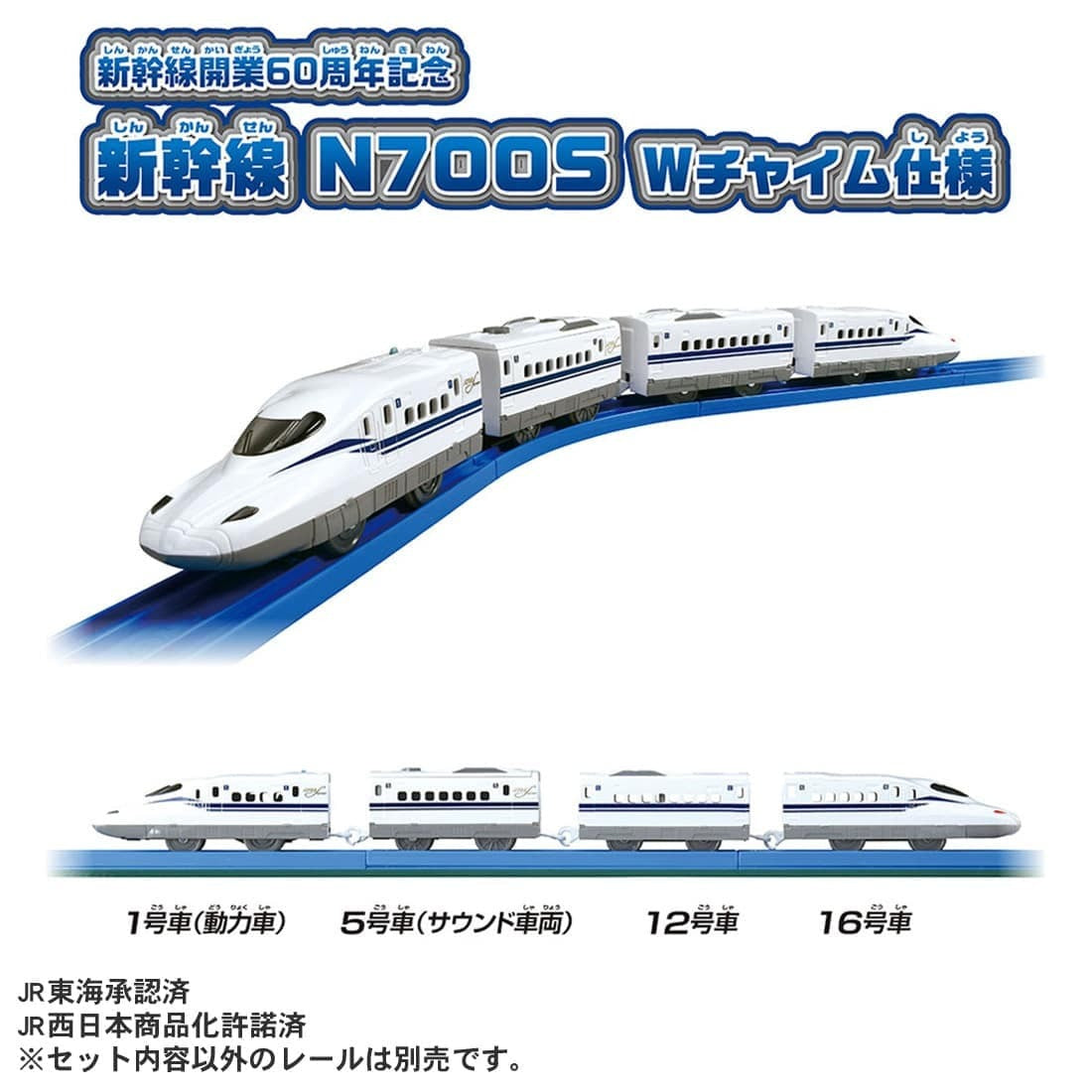 Takara Tomy Plarail Shinkansen N700S W-chime Specification Commemorating 60th