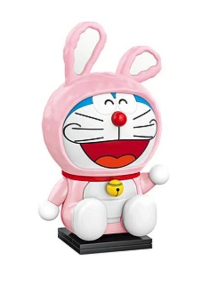 Qman Keeppley Building Blocks Toy #K20415 - Doraemon Pink Bunny