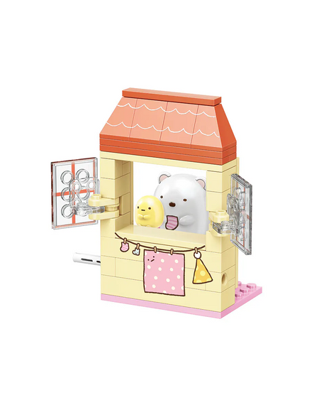 Qman Keeppley Sumikko Gurashi Shirokuma's window Building Block Set