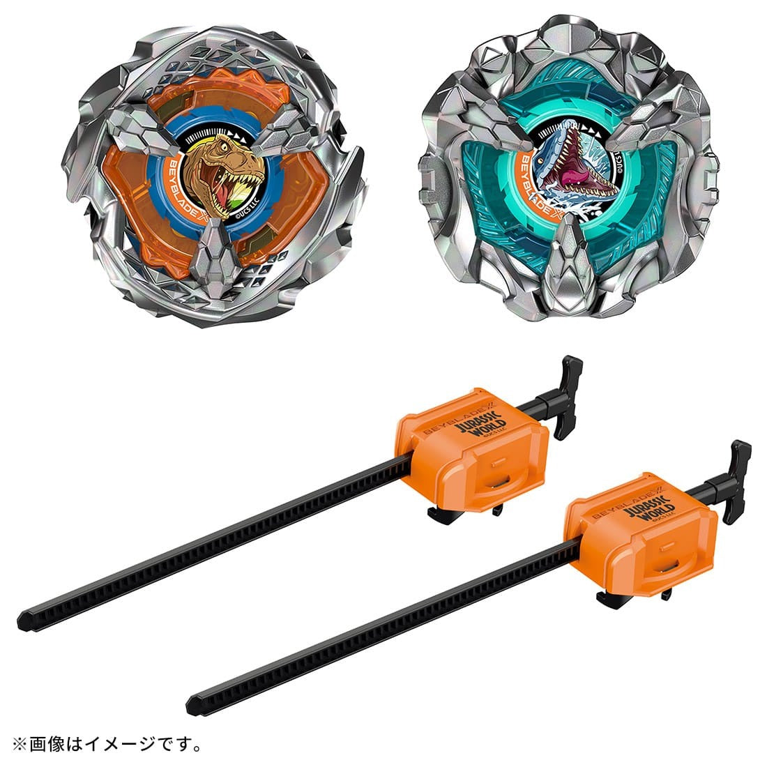 Takara Tomy Beyblade X BX-00 BXG-40 Jurassic World T-Rex Mosasaurus Starter Set