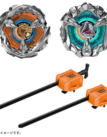Takara Tomy Beyblade X BX-00 BXG-40 Jurassic World T-Rex Mosasaurus Starter Set