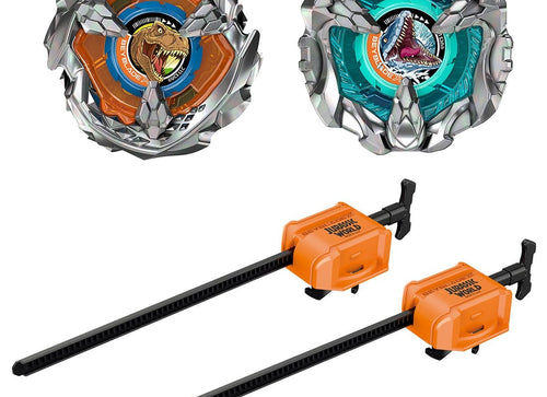 Load image into Gallery viewer, Takara Tomy Beyblade X BX-00 BXG-40 Jurassic World T-Rex Mosasaurus Starter Set
